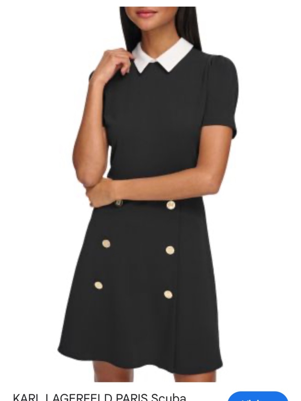 Karl Lagerfeld for Bloomingdale’s black dress